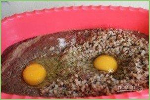 Печеночные оладьи с гречкой - фото шаг 3