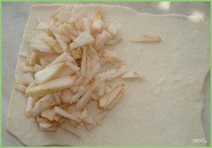 Слойки с яблоками из слоеного теста - фото шаг 5