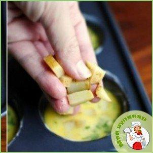 Суфле с картофелем и колбасками - фото шаг 9