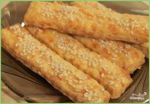 Сырное печенье с кунжутом - фото шаг 10