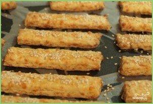 Сырное печенье с кунжутом - фото шаг 9