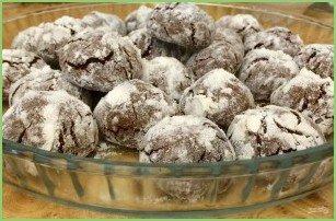 Треснутое шоколадное печенье - фото шаг 5