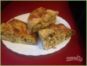 Вертута из вытяжного теста с творогом и укропом - фото шаг 13