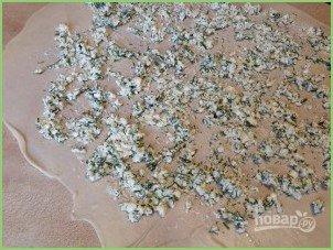 Вертута из вытяжного теста с творогом и укропом - фото шаг 7