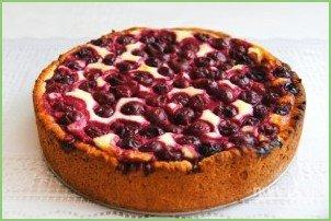 Вишнёвый пирог из творожного теста - фото шаг 13