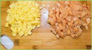 Заливной пирог с курицей - фото шаг 4