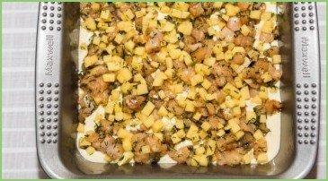 Заливной пирог с курицей - фото шаг 5