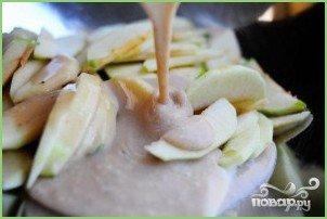 Яблочный пирог с орехами - фото шаг 3