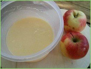 Яблочный пирог со сметанной заливкой (очень вкусный) - фото шаг 3