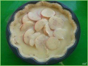 Яблочный пирог со сметанной заливкой (очень вкусный) - фото шаг 7