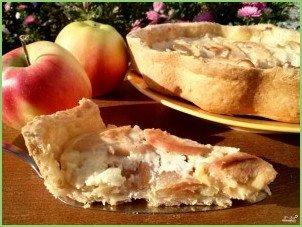 Яблочный пирог со сметанной заливкой (очень вкусный) - фото шаг 9