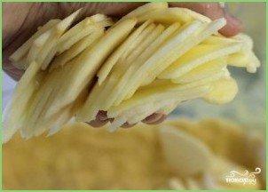 Яблочный пирог со сметанной заливкой - фото шаг 7