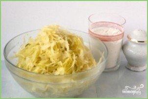 Капустные оладьи - фото шаг 2