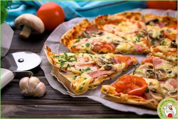 Пицца в лаваше на сковороде - фото шаг 1