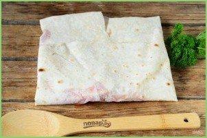 Пицца в лаваше на сковороде - фото шаг 5