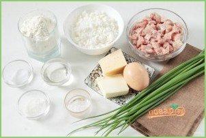 Пирожки из творожного теста с курицей - фото шаг 1