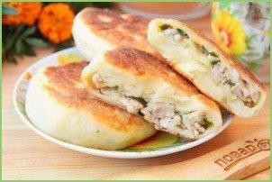 Пирожки из творожного теста с курицей - фото шаг 13