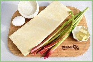 Слойки с ревенем - фото шаг 1