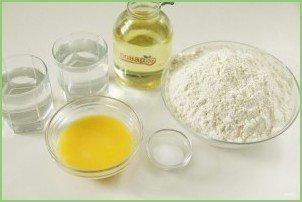 Узбекские слоеные лепешки - фото шаг 1