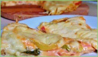 Закусочная пицца на слоеном тесте - фото шаг 10