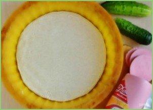 Закусочная пицца на слоеном тесте - фото шаг 3