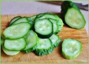 Закусочная пицца на слоеном тесте - фото шаг 6