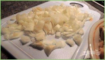 Заливной пирог с картофелем и сайрой - фото шаг 2