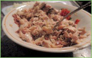 Заливной пирог с картофелем и сайрой - фото шаг 3