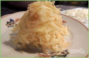 Заливной пирог с картофелем и сайрой - фото шаг 4