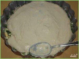 Заливной пирог с колбасой и сыром - фото шаг 3