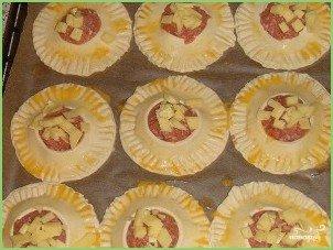 Беляши из слоеного теста - фото шаг 4