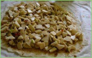 Яблочный штрудель из бездрожжевого теста - фото шаг 8