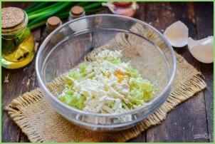 Кабачковые оладьи с брынзой - фото шаг 4