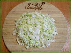 Капустные оладьи с манкой - фото шаг 2