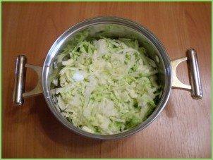 Капустные оладьи с манкой - фото шаг 3