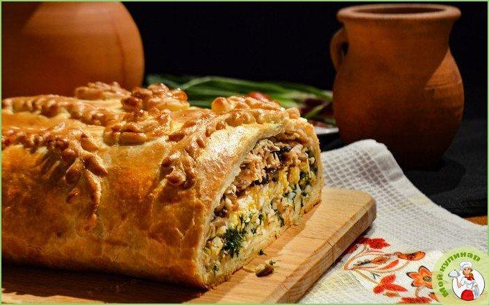 Кулебяка с рыбой - фото шаг 1