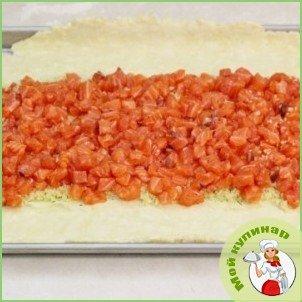 Кулебяка с семгой - фото шаг 16