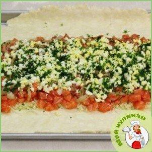 Кулебяка с семгой - фото шаг 18