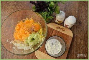 Оладьи из кабачков с тыквой в духовке - фото шаг 2