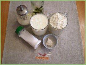 Оладьи на кефире пышные без яйца - фото шаг 1