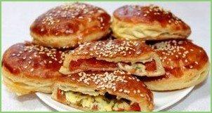 Пирожки с сыром и зеленью - фото шаг 5