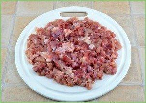 Самса с курицей и грибами - фото шаг 3