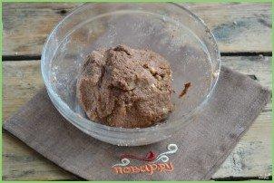 Шоколадная колбаска из печенья - фото шаг 4