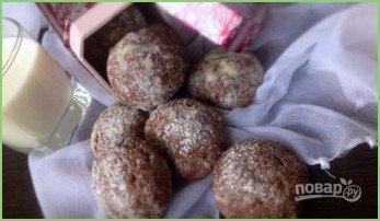 Шоколадное печенье с арахисовым центром - фото шаг 9