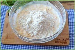 Сырные лепешки на кефире - фото шаг 3