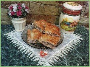 Закрытый рыбный пирог из слоеного теста - фото шаг 8