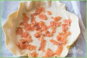 Закусочный пирог со шпинатом и семгой - фото шаг 4