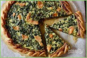 Закусочный пирог со шпинатом и семгой - фото шаг 6