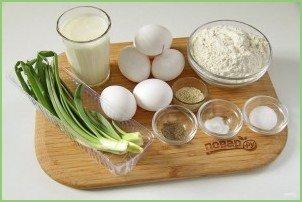 Заливной пирог на кефире с яйцом - фото шаг 1