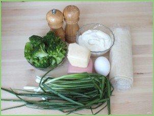 Заливной пирог с брокколи - фото шаг 1